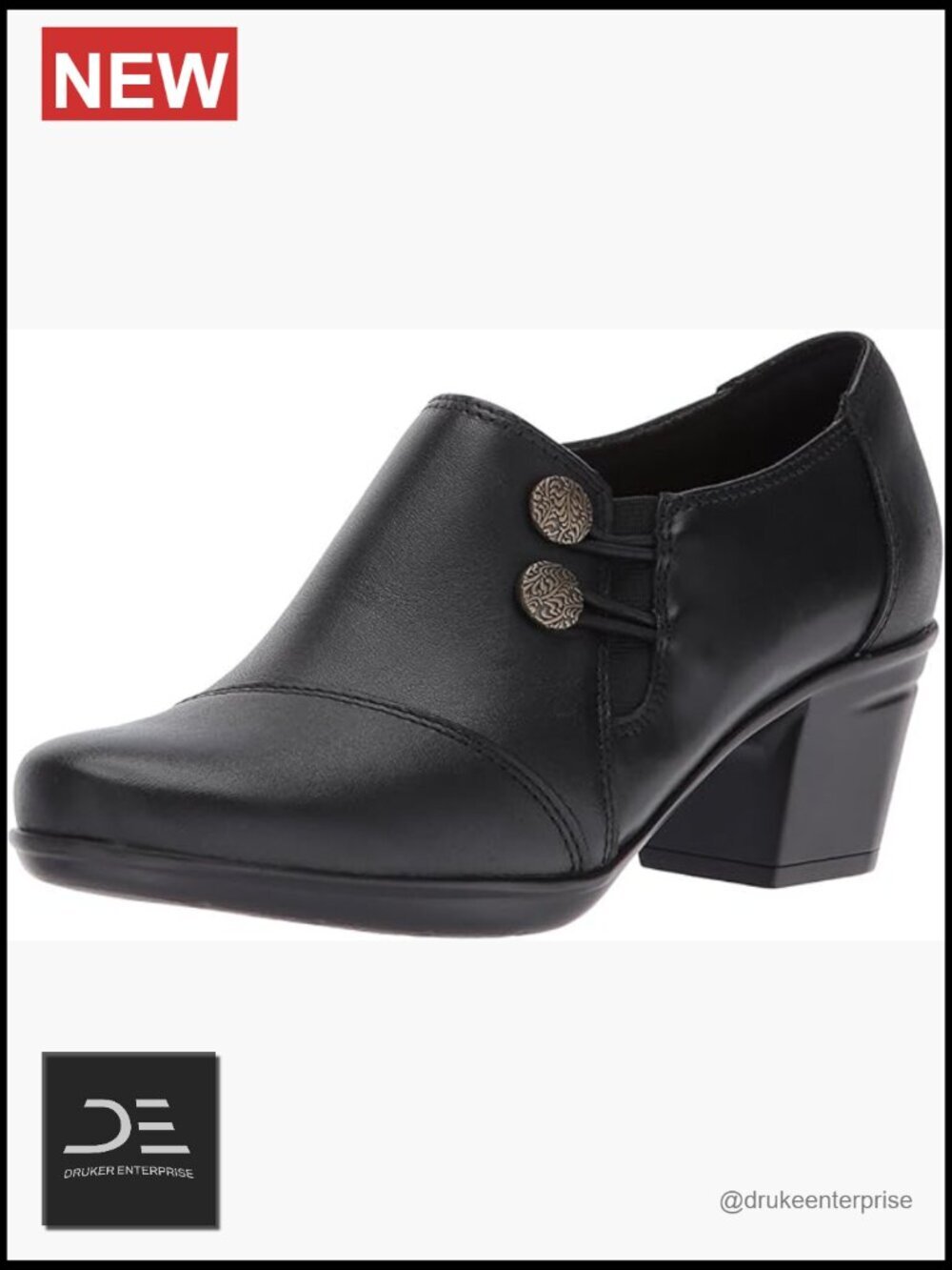 Crafted Leather Ankle Boot with Cushion Soft Footbed